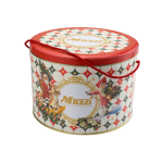 Muzzi Panettone Classico Uvetta e canditi in Latta Animalier – 1 kg