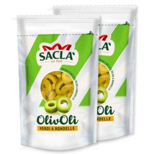 Olive Verdi a Rondelle Saclà - 2 pz da 185 g