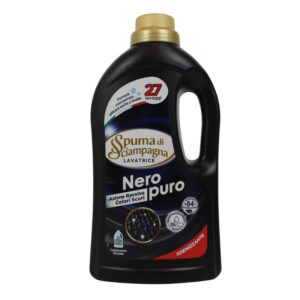 Spuma di Sciampagna Detersivo Liquido Lavatrice Nero Puro 27 Lavaggi - 1,215 L