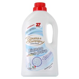 Spuma di Sciampagna Detersivo Liquido Lavatrice Bianco Puro 27 Lavaggi - 1,215 L