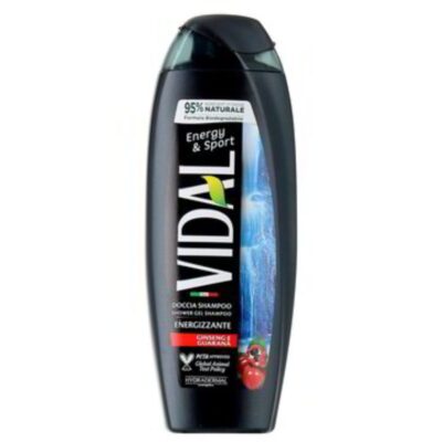 Vidal Doccia Shampoo Energy & Sport Energizzante Ginseng e Guarana - 250 ml