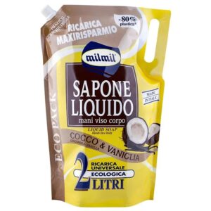 Mil Mil Sapone Liquido Cocco & Vaniglia Ecoricarica - 2 L