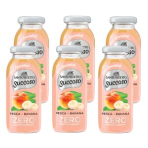 San Benedetto Succoso Zero Bar Specialist | Pesca, Banana - 0,20 L