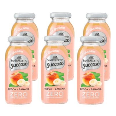 San Benedetto Succoso Zero | Pesca, Banana - 0,20 L