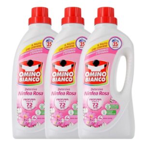 Omino Bianco Detersivo Liquido Ninfea Rosa 35 Lavaggi - 3 x 1,4 L