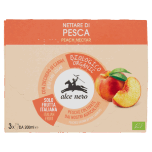 Alce Nero Nettare Pesca Bio Brik 3 x 200 ml