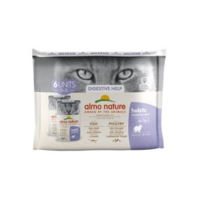 Almo Nature Gatto Intestinal Digestione Pesce Pollo 6 x 70 g