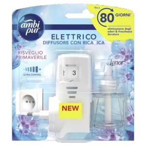 Ambi Pur Deodorante Elettrico Diffusore + Ricarica Risveglio Primaverile 20 ml