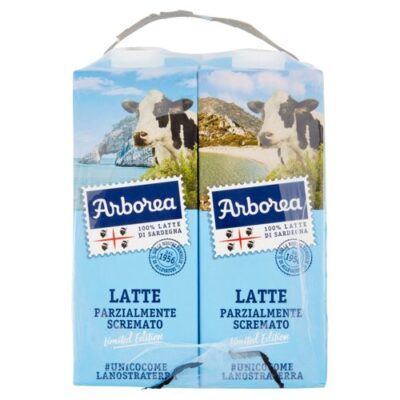 Arborea Latte UHT Parzialmente Scremato 6 x 1 L 100% Sardo