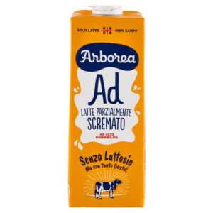 Arborea Latte UHT Parzialmente Scremato Senza Lattosio 6 x 1 L
