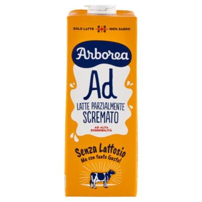 Arborea Latte UHT Parzialmente Scremato Senza Lattosio 6 x 1 L