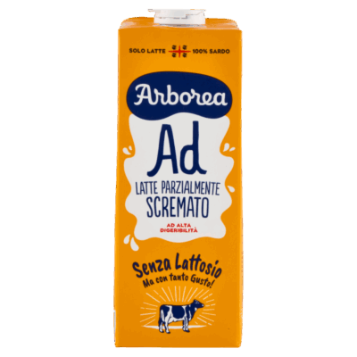 Arborea Latte UHT Senza Lattosio Parzialmente Scremato 1 L