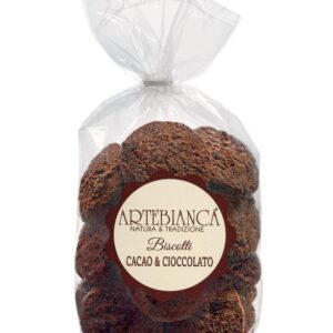 Artebianca Biscotti Cacao e Gocce di Cioccolato 300 g