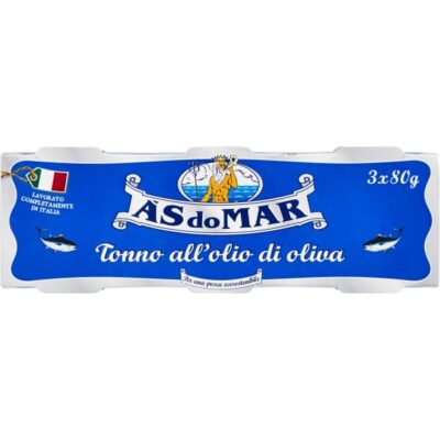 As do Mar Tonno in Olio di Oliva Vaso in Vetro 2 x 80 g