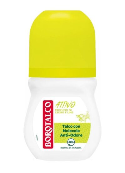 Borotalco Deo Roll Attivo Giallo 50 ml
