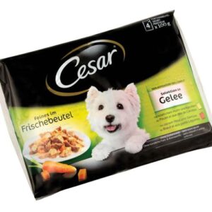 Cesar Pouch Delizie del Giorno Gelatina 4 x 100 g