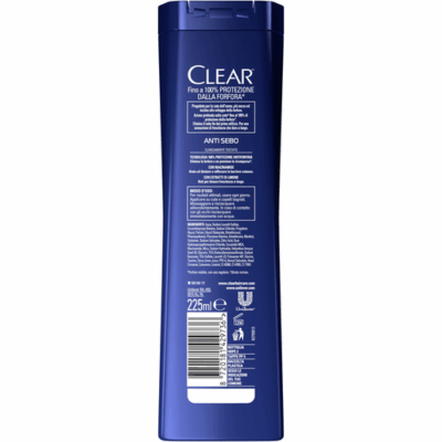 Clear Shampoo Anti Sebo 225 ml
