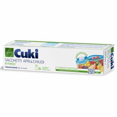 Cuki Sacchetti Apri & Chiudi Grandi x 10