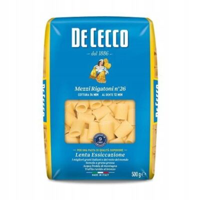 De Cecco Pasta Mezzi Rigatoni n. 26 500 g