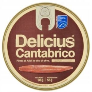 Delicius Filetti di Alici del Cantabrico in Olio d'Oliva 90/55 g
