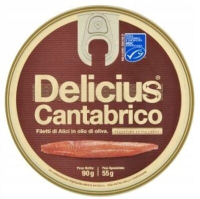 Delicius Filetti di Alici del Cantabrico in Olio d'Oliva 90/55 g