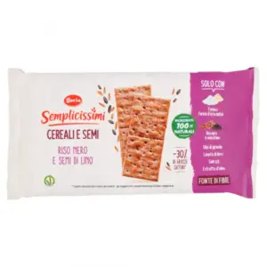 Doria Cracker Semplicissimi Riso Nero e Lino 245 g