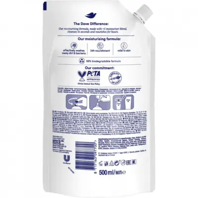Dove Sapone Liquido Go Fresh Ecoricarica 500 ml