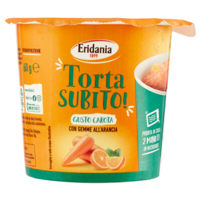 Eridania Torta Subito Carota / Arancia 60 g