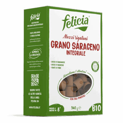 Felicia Grano Saraceno Mezzi Rigatoni Bio 340 g