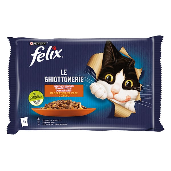 Felix Le Ghiottonerie Con Agnello Multipack 4 x 85 g