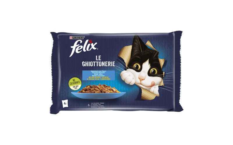 Felix Le Ghiottonerie Salmone e Tonno Multipack 4 x 85 g