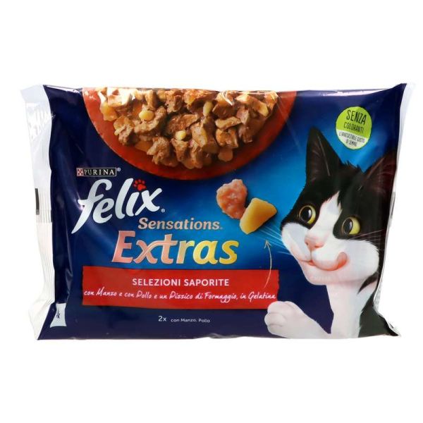 Felix Sensation Extras Selezione Deliziosa 4 x 85 g
