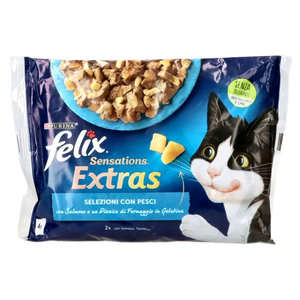 Felix Sensation Extras Selezione Pesci 4 x 85 g