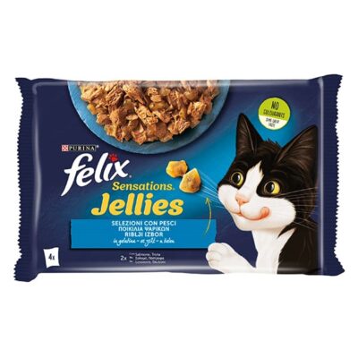 Felix Sensation Jellies Selezione Pesci 4 x 85 g