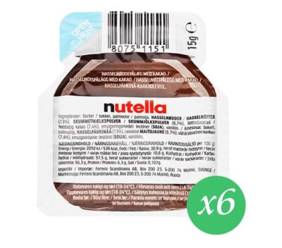 Ferrero Nutella 6 x 15 g