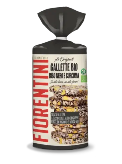 Fiorentini Gallette Riso Nero Curcuma Bio 100 g