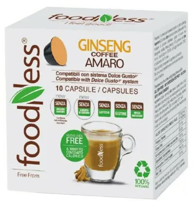 Foodness Dolce Gusto Ginseng Senza Zucchero x 10 Capsule