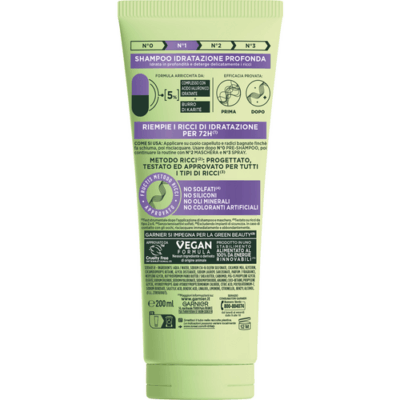 Fructis Shampoo Metodo Ricci 200 ml