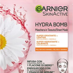 Garnier Maschera in Tessuto Hydra Bomb Rosa x 1