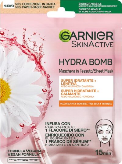 Garnier Maschera in Tessuto Hydra Bomb Rosa x 1