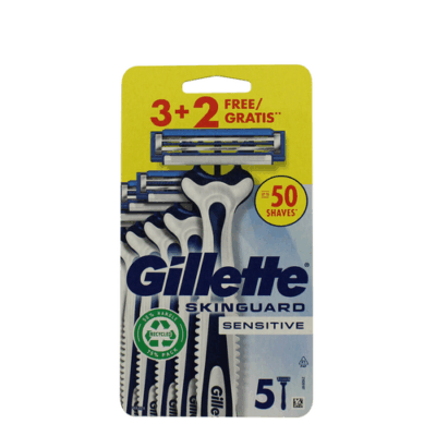 Gillette Skinguard Rasoio Usa e Getta 3+2