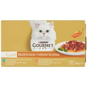 Gourmet Gold Delizie in Salsa Salmone/Tonno 4 x 85 g