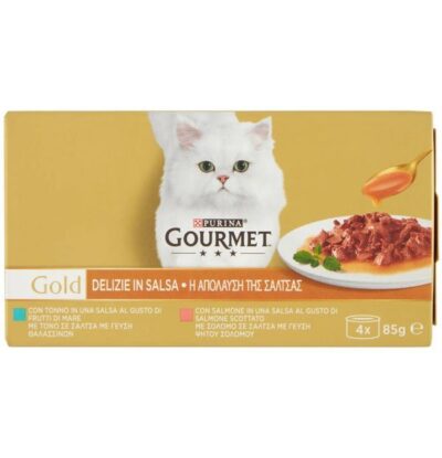 Gourmet Gold Delizie in Salsa Salmone/Tonno 4 x 85 g