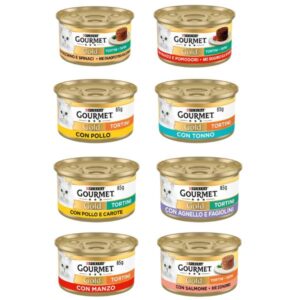 Gourmet Gold Tortino Pollo, Carote, Manzo, Pomodoro 4 x 85 g