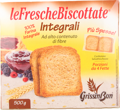 Grissinbon Fette Biscottate Integrali x56 500 g