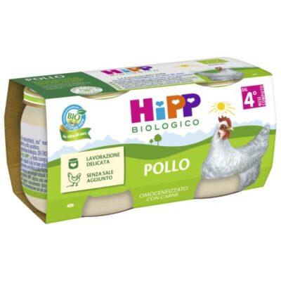 Hipp Omogeneizzato Bio Pollo Lavorazione Naturale 2 x 80 g