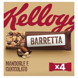 Kellogg's Barretta Mandorle e Cioccolato al Latte 4 x 32 g