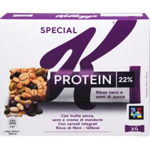 Kellogg's Barretta Proteica x4 Ribes Semi di Zucca 112 g