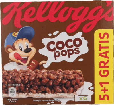 Kellogg's Barrette Coco Pops 6 x 20 g