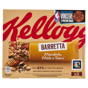 Kellogg's Barrette Mandorle Miele Semi 4 x 32 g